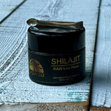 Wild-harvested organic Shilajit resin, packed with essential minerals for enhanced wellness and vitality.