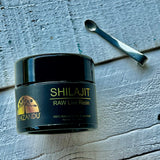 Ayurvedic superfood Shilajit resin, known for its rejuvenating and adaptogenic properties.